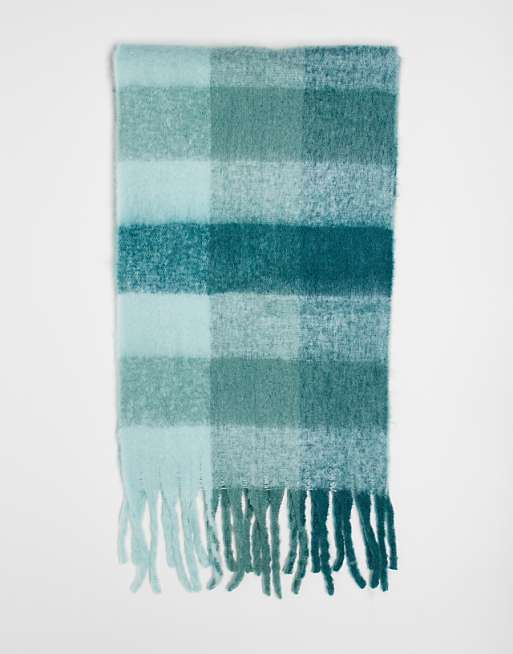 Cotton On checked scarf in pineneedle