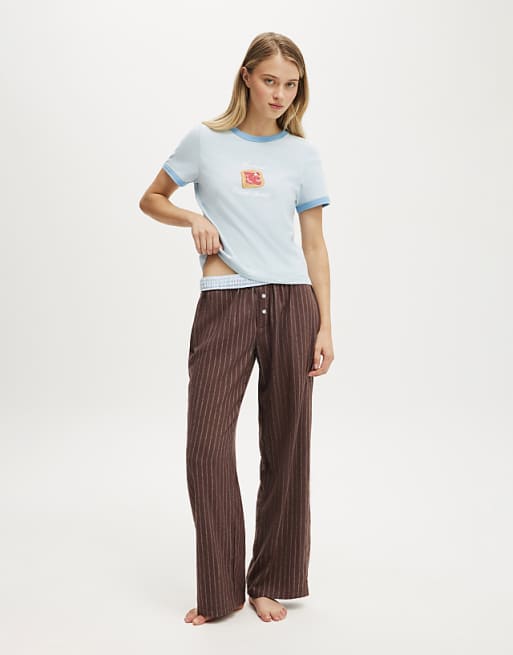 Cotton On Dreamy Soft Ringer Baby Tee In Blue - MBLUE