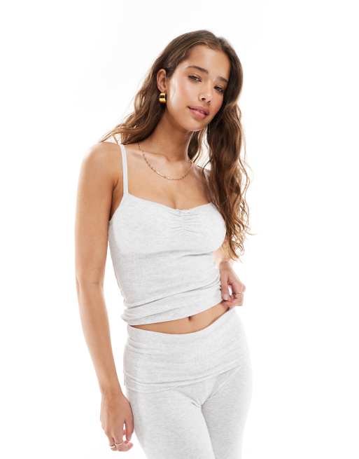 Cotton On Sleep Recovery Co-ord In Light Grey Marle