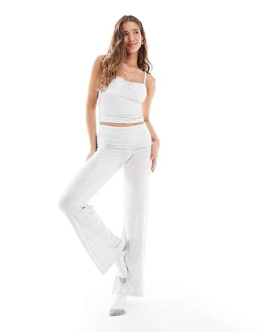 Cotton On sleep recovery co-ord in light grey marle