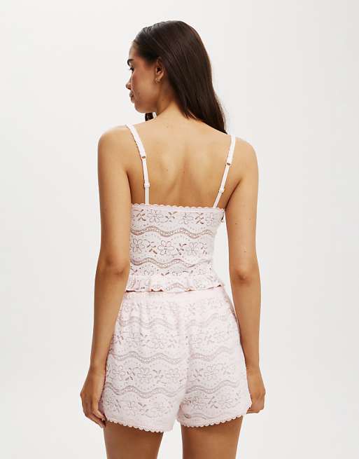 Cotton:On Textured Super Soft Cami In Pink
