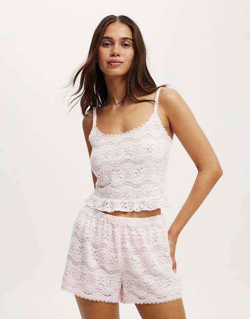 Cotton:On Textured super soft short in pink