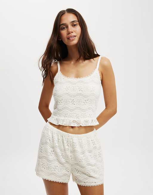 Cotton:On Textured super soft short in white