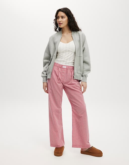 Cotton On Zip Through Fleece Bomber In Grey