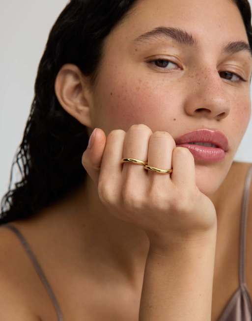D. LOUISE Wave Ring In Gold