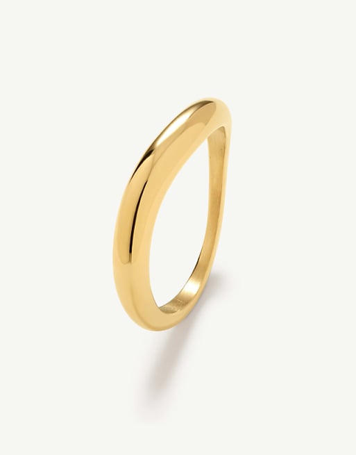 D. LOUISE Wave ring in gold