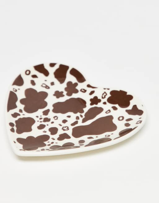 Daisy Street Cow Print Trinket Dish