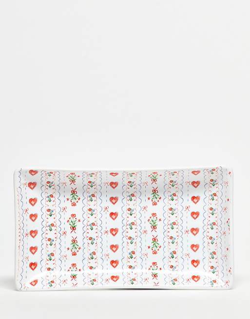 Daisy Street floral wallpaper trinket dish