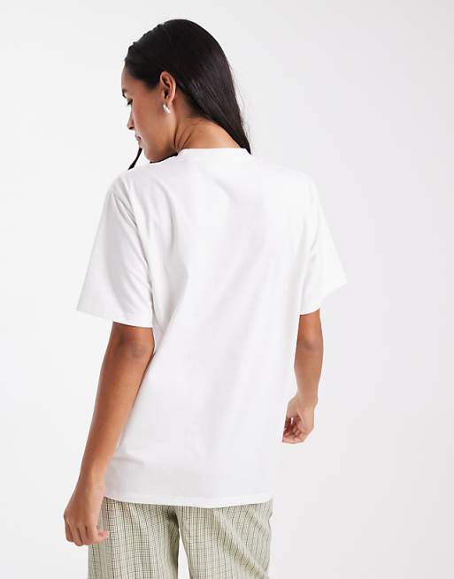 Daisy Street Oversized Cat Nap T-shirt In White