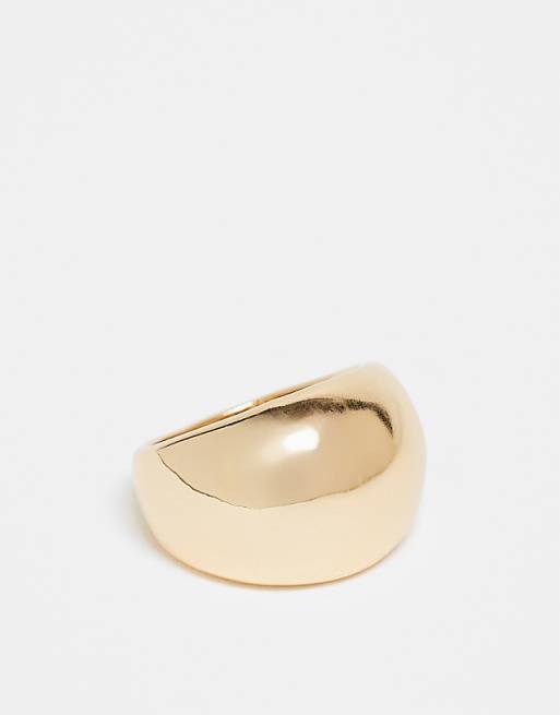 DesignB London chunky ring in gold
