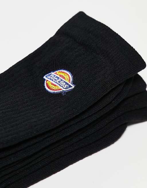 Dickies Valley Grove 3 Pack Crew Socks In Black Multipack