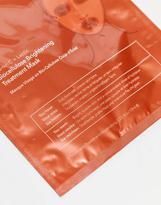 Dr Dennis Gross Vitamin C + Lactic Biocellulose Brightening Treatment Mask