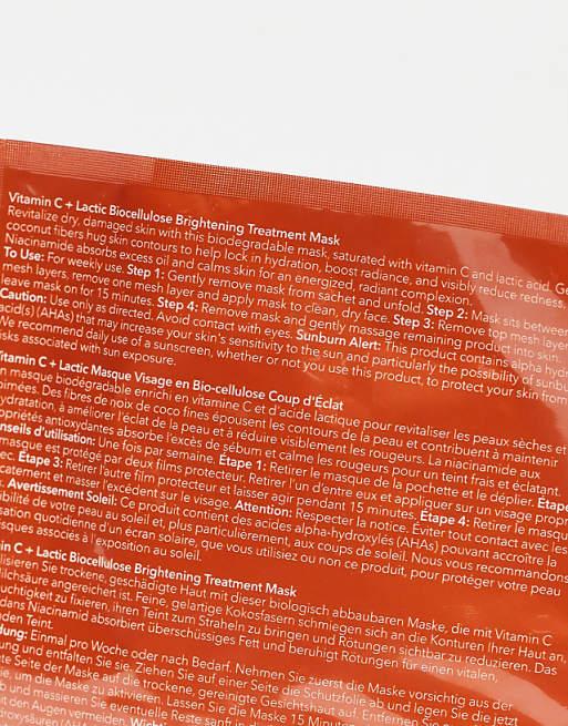 Dr Dennis Gross Vitamin C + Lactic Biocellulose Brightening Treatment Mask