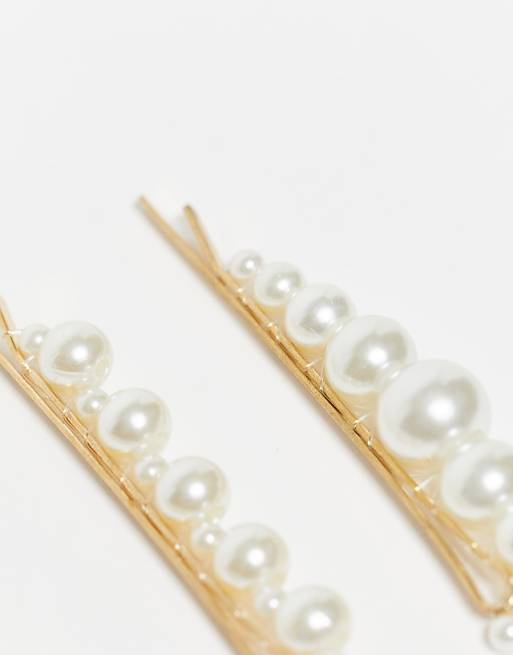 Easilocks Pearl Collection Fashion Hair Clips 5 Pack