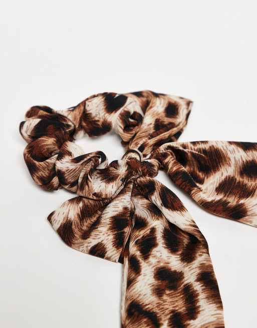 Easilocks X ASOS Exclusive Leopard Bow Scrunchie