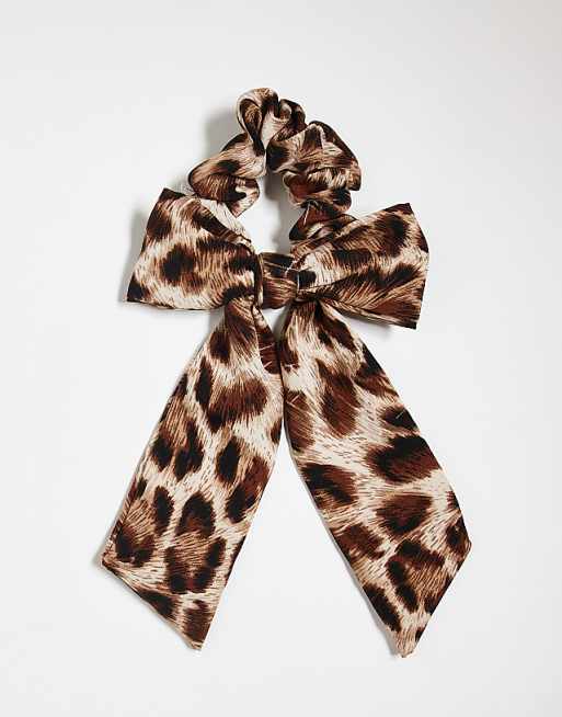 Easilocks x ASOS Exclusive Leopard Bow Scrunchie