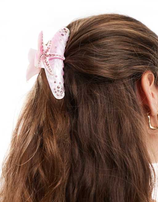 Easilocks X ASOS Exclusive Pink Star Jewel Clip