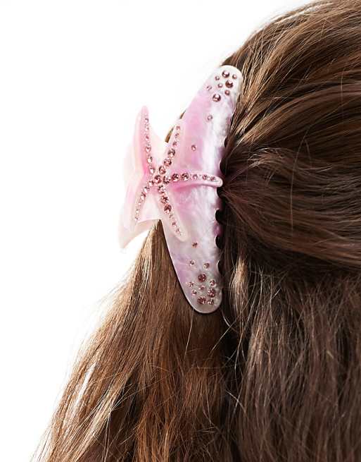 Easilocks x ASOS Exclusive Pink Star Jewel Clip