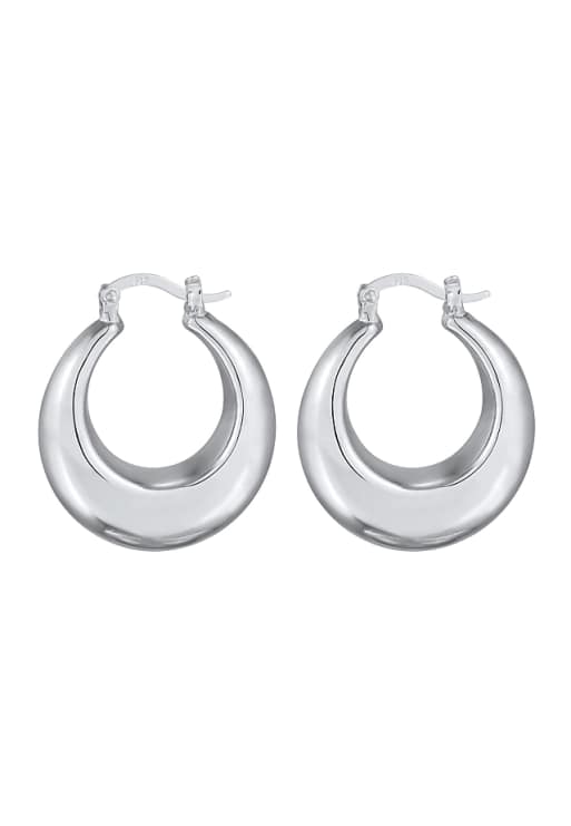 Elli Earrings creolen bügel silberfarben in silver