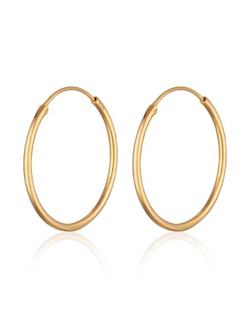 Elli Earrings creoles 925 sterling silver in gold