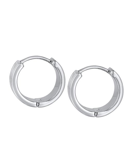 Elli Earrings Creoles Gold Coloured In Silver
