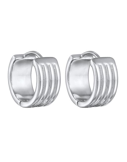 Elli Earrings Creoles Gold Coloured In Silver