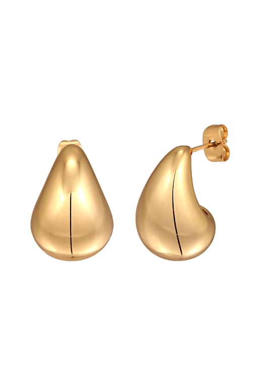 Elli Earrings neu ohrstecker tropfen silberfarben in gold