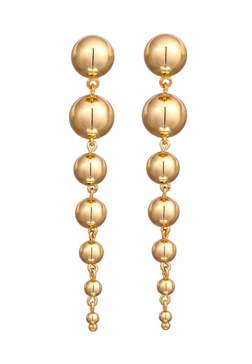 Elli Earrings ohrhänger kugellook modern silberfarben in gold