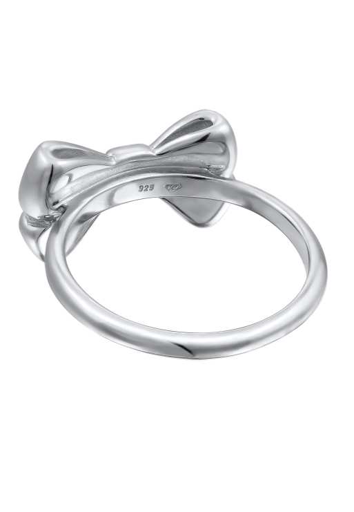 Elli Ring Ladies Bow Symbol Trend In 925 Sterling Silver In Silver
