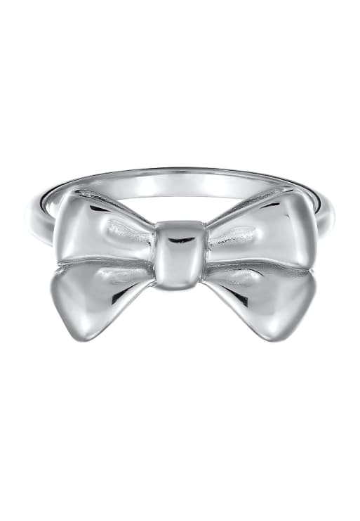 Elli Ring ladies bow symbol trend in 925 sterling silver in silver