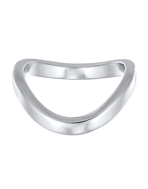 Elli Ring wave filigree gold coloured in silver