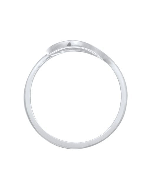 Elli Ring Welle Modisch 925 Silver In Silver