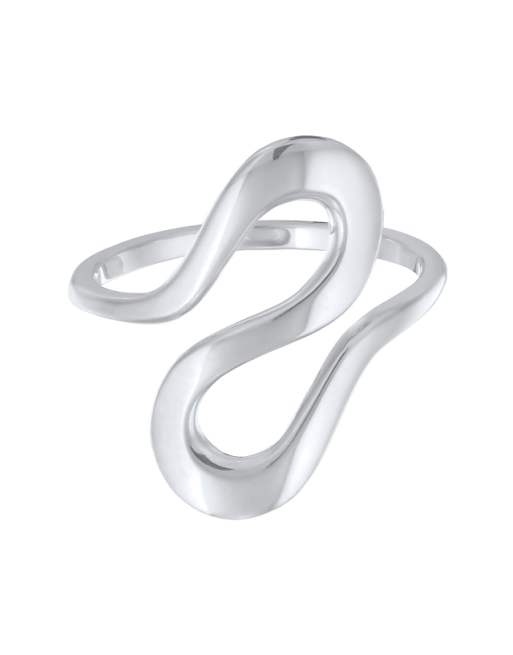 Elli Ring welle modisch 925 silver in silver