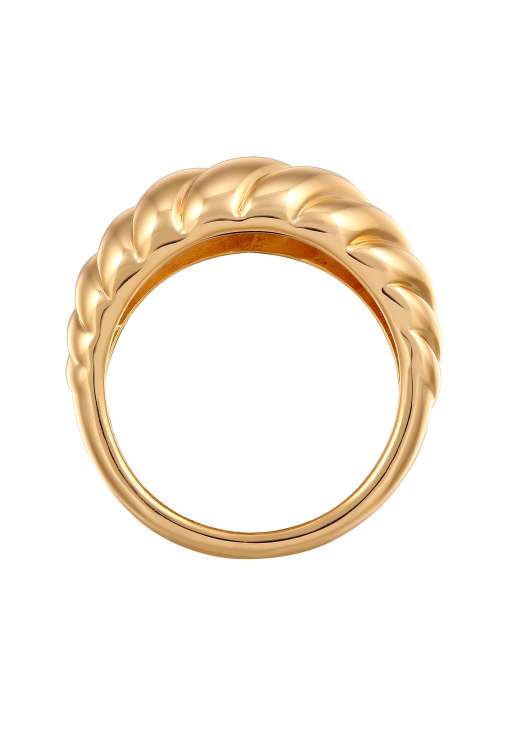 Elli Twisted Chunky Ring In Gold