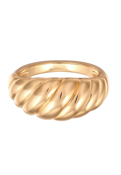 Elli twisted chunky ring in gold