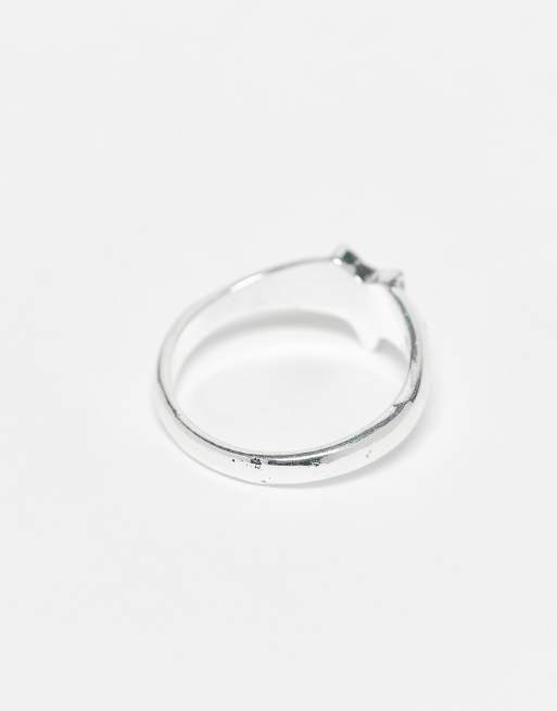 Faded Future Star Ring In Silver