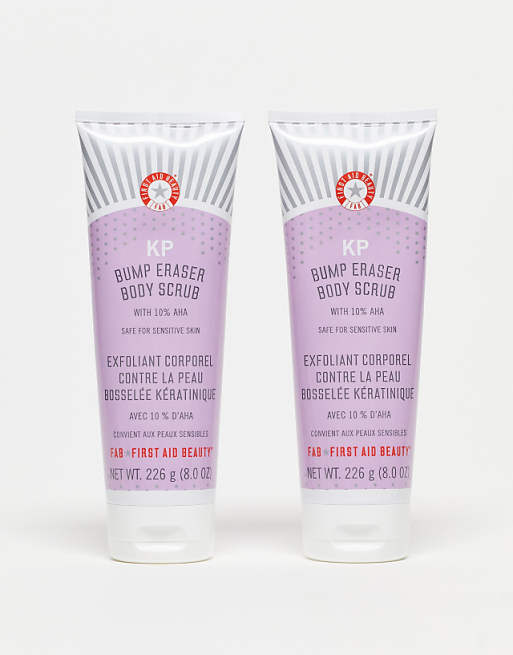 First Aid Beauty KP Bump Eraser Body Scrub Duo With 10% AHA (Save 30%)
