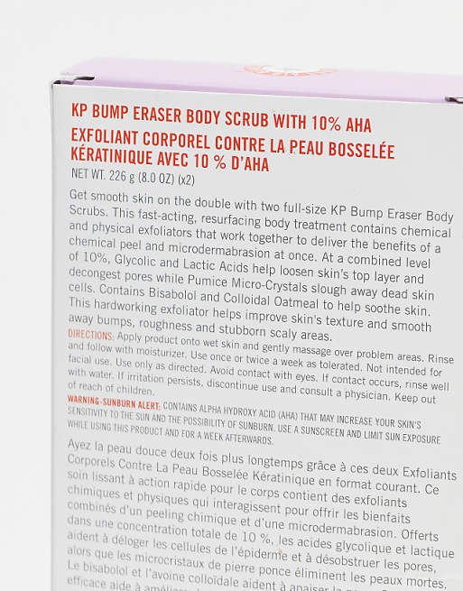 First Aid Beauty KP Bump Eraser Body Scrub Duo With 10% AHA (Save 30%)