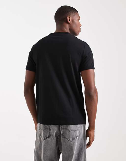 Fred Perry Ringer T-shirt In Black