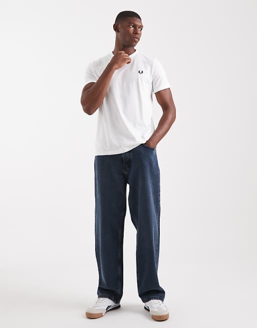 Fred Perry Ringer T-shirt In White