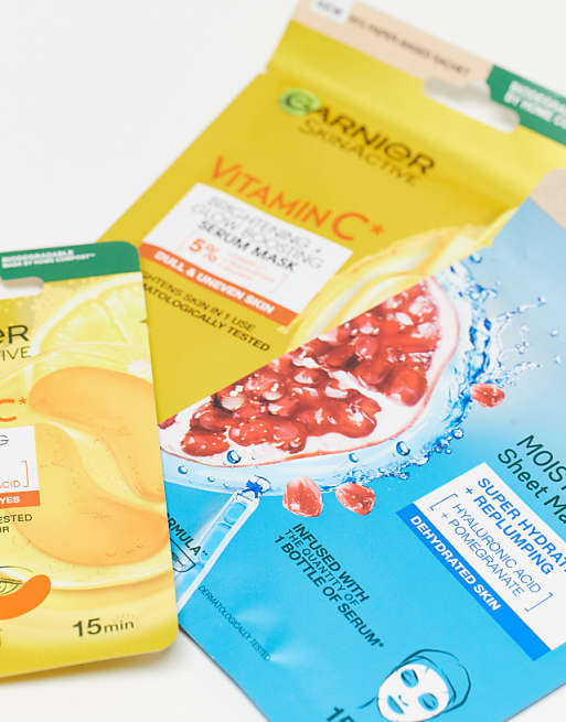 Garnier Ultimate Face Eye Mask Trio