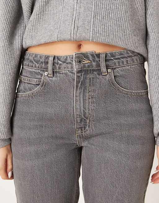 Gina Tricot Mid Rise Bootcut Stretch Jeans In Washed Grey