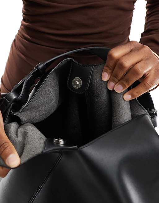Glamorous Large Slouch Tote Bag In Black