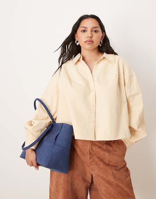 Glamorous Large Woven Faux Suede Tote Bag In Dark Blue