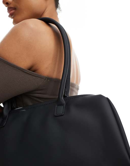 Glamorous Slouchy Long Shoulder Bag In Black