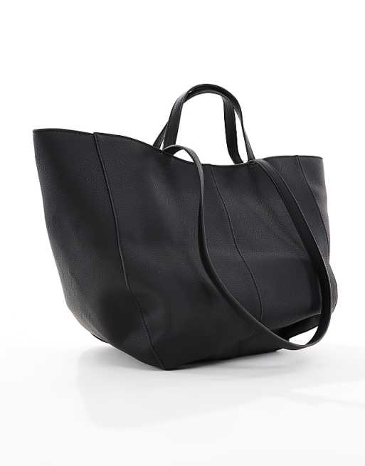 Glamorous Structured Tote Bag In Black