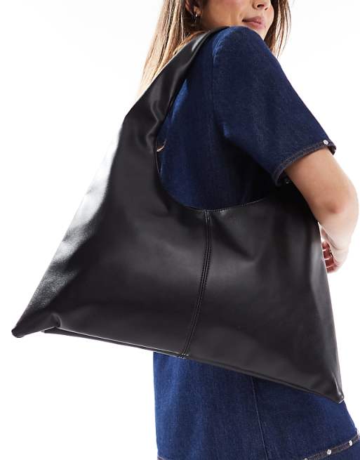 Glamorous Winged Shoulder Tote Bag In Black