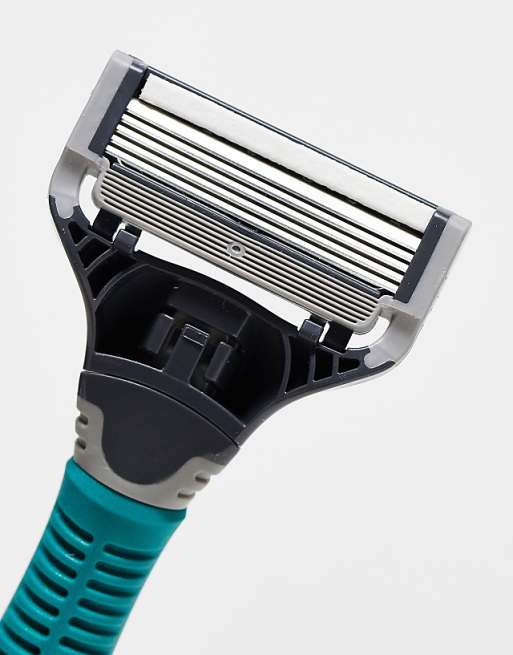 Harry's Truman Razor + Blade In Tropical Green