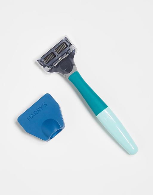 Harry's Truman Razor + Blade In Tropical Green