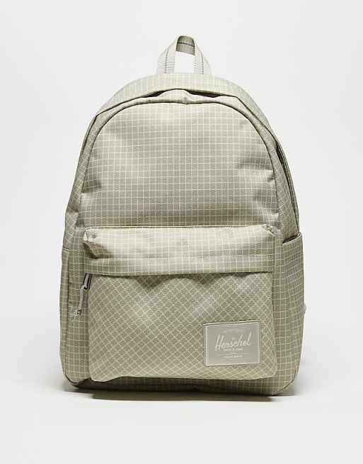 Herschel Supply Co classic backpack in light green grid print